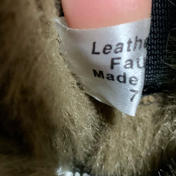 J/Slides NYC Faux Fur Lined Leather Ankle Boots – Women’s Size 7.5 - Picture 8 of 10